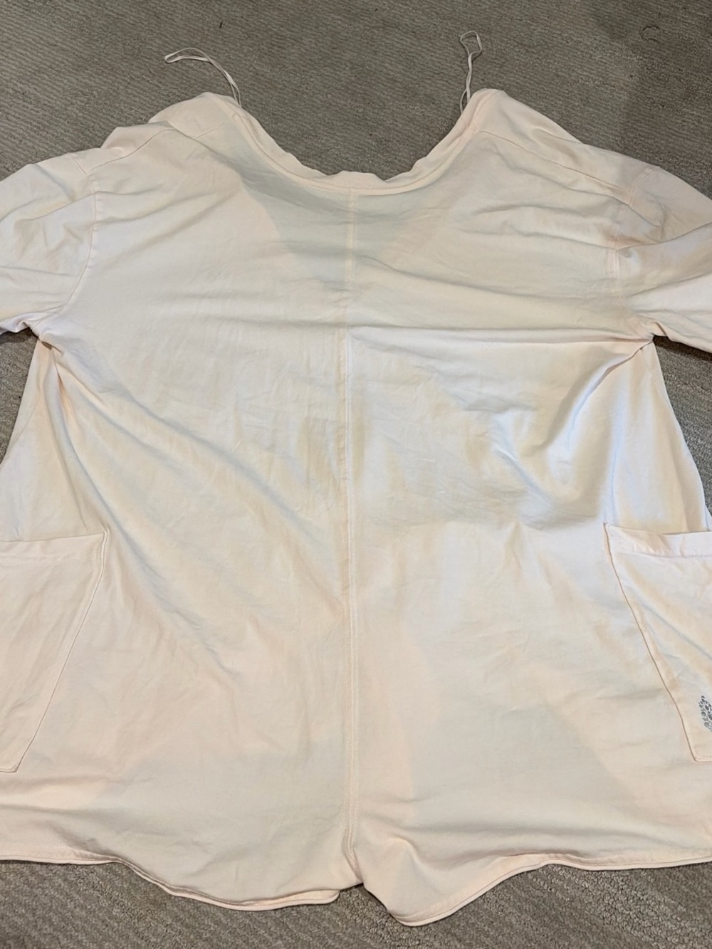 Free people hotshot tee romper- white